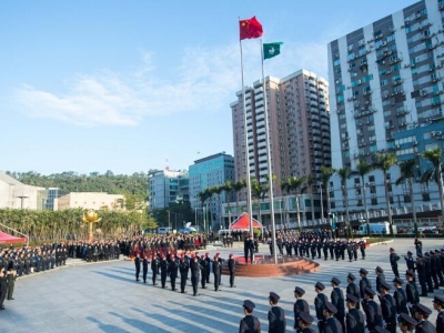 澳門(mén)特區政府舉行升旗儀式慶祝澳門(mén)回歸18周年(nián)